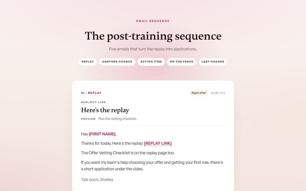 Post-webinar preview