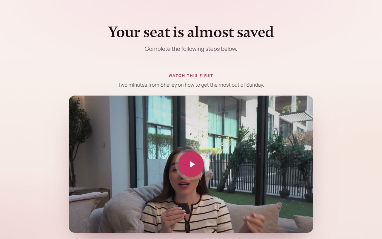 Thank-you page preview